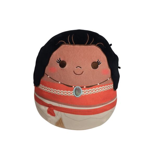 8" Disney Squishmallows Moana Kellytoy Stuffed Animal Plush Toy Gift Hawaiian - Picture 1 of 3